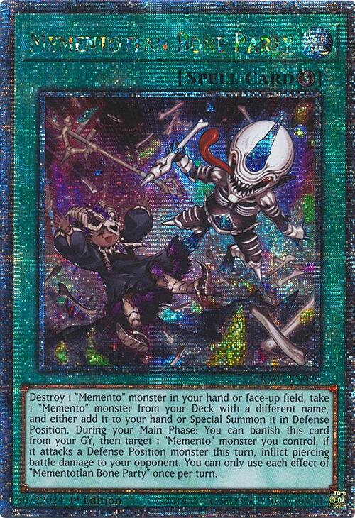 Mementotlan Bone Party [RA04-EN099] Quarter Century Secret Rare | Total Play