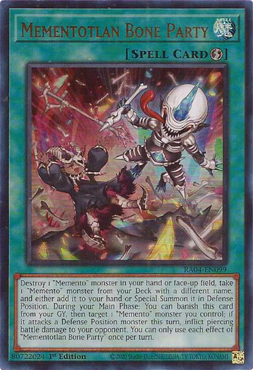 Mementotlan Bone Party [RA04-EN099] Ultra Rare | Total Play