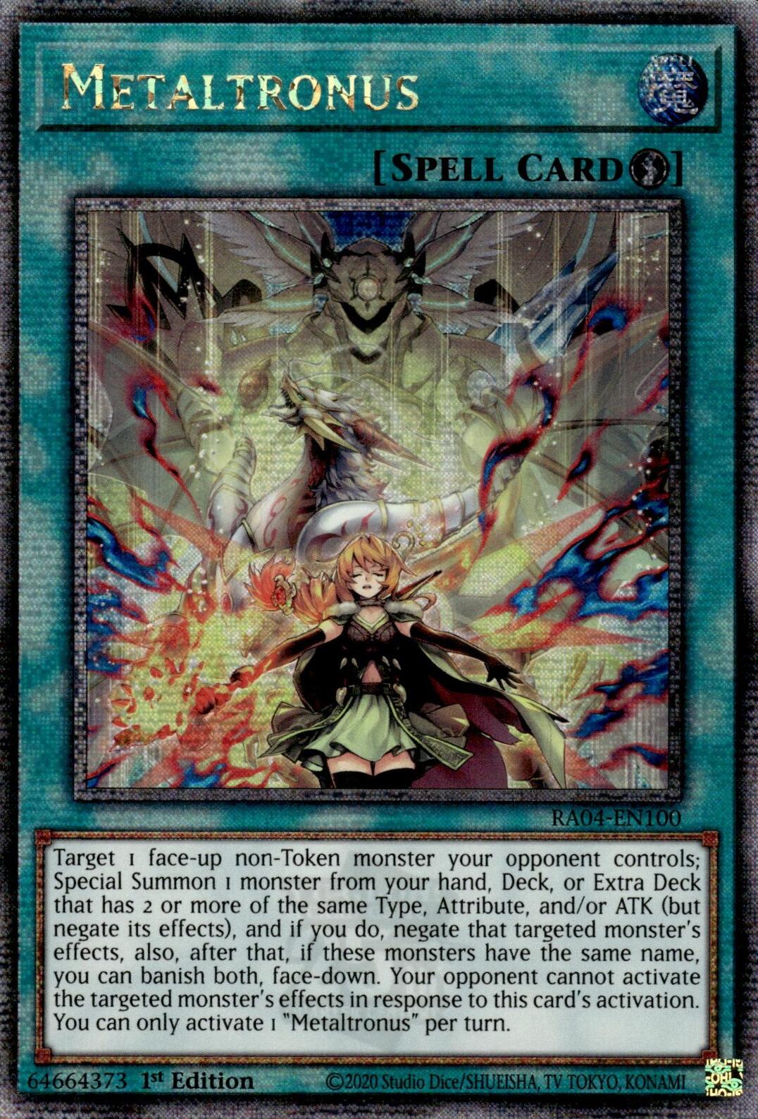 Metaltronus [RA04-EN100] Quarter Century Secret Rare | Total Play