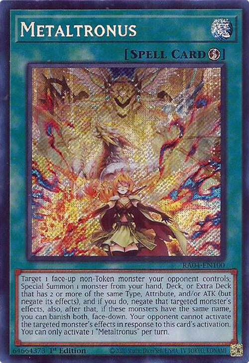Metaltronus [RA04-EN100] Secret Rare | Total Play