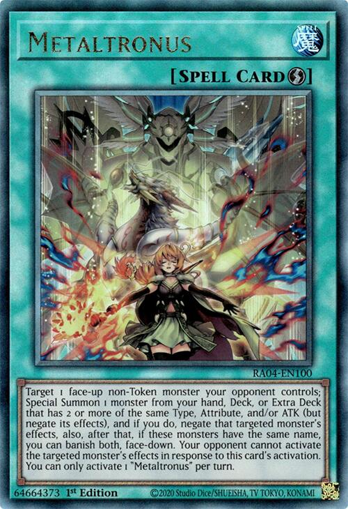 Metaltronus [RA04-EN100] Prismatic Ultimate Rare | Total Play