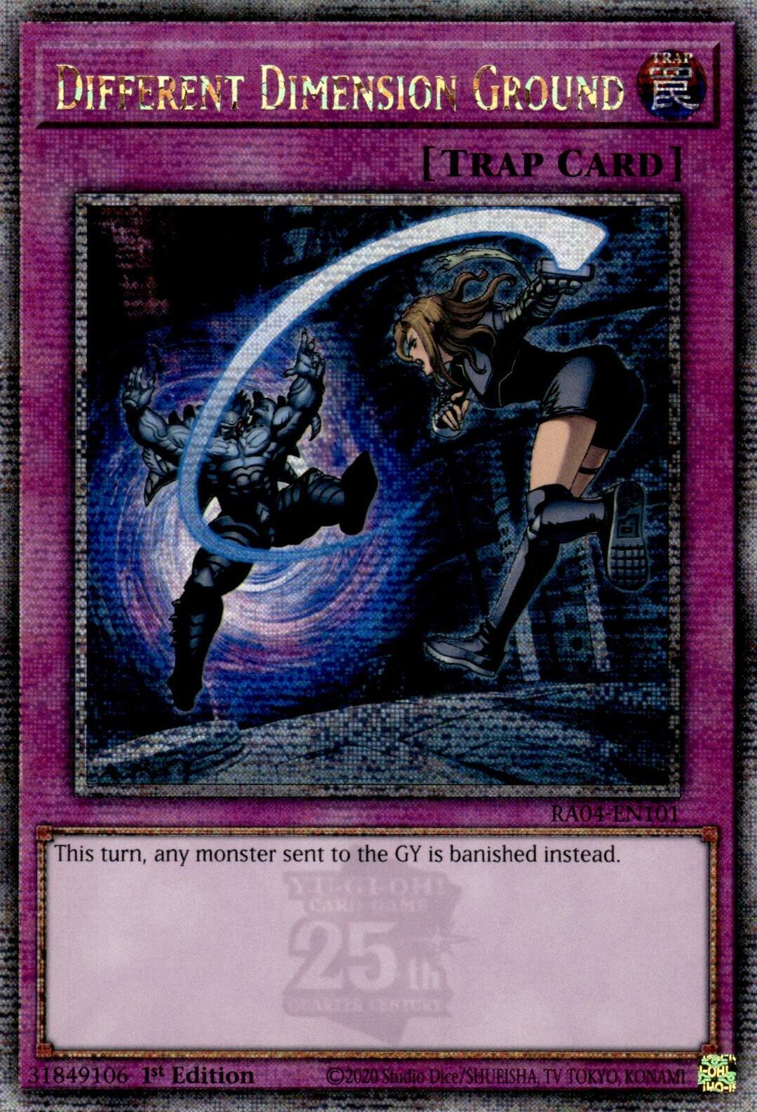 Different Dimension Ground [RA04-EN101] Quarter Century Secret Rare | Total Play
