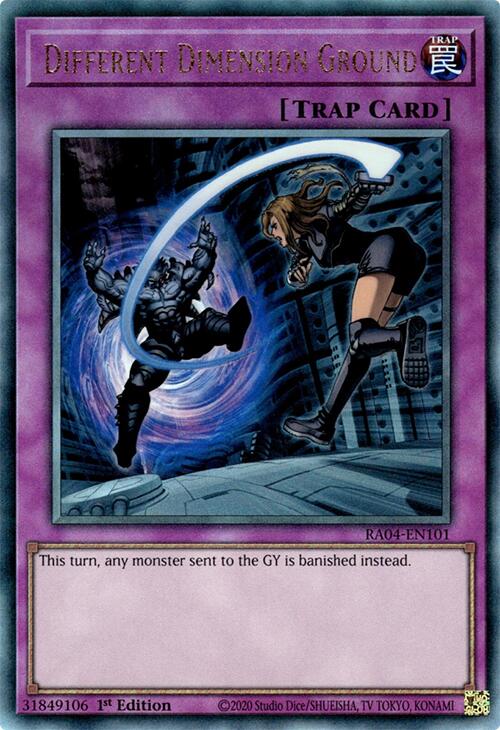 Different Dimension Ground [RA04-EN101] Prismatic Ultimate Rare | Total Play
