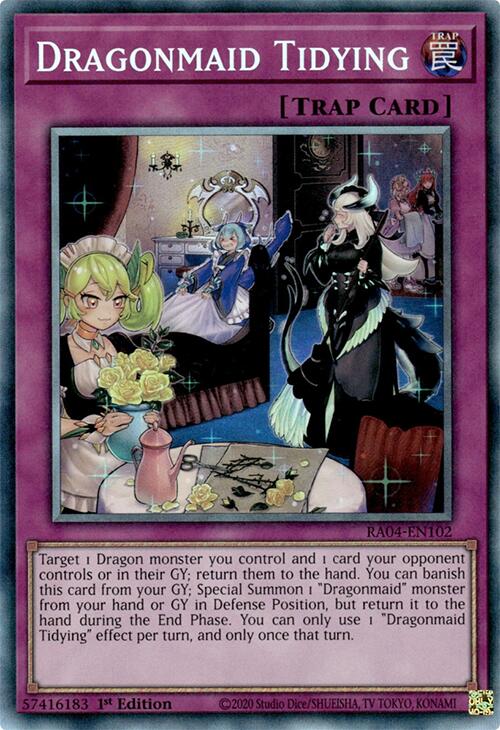 Dragonmaid Tidying [RA04-EN102] Prismatic Collector's Rare | Total Play