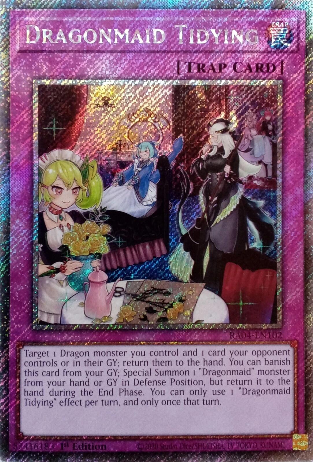 Dragonmaid Tidying [RA04-EN102] Platinum Secret Rare | Total Play