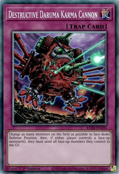 Destructive Daruma Karma Cannon [RA04-EN103] Prismatic Collector's Rare | Total Play