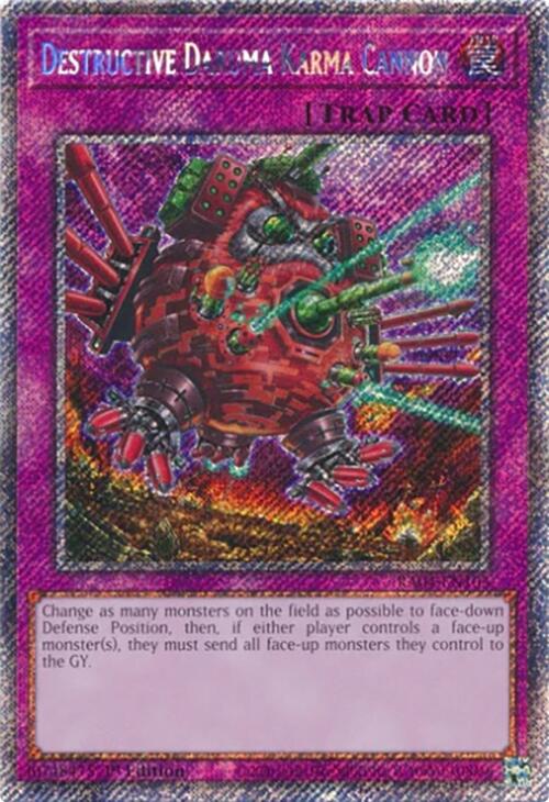Destructive Daruma Karma Cannon [RA04-EN103] Platinum Secret Rare | Total Play