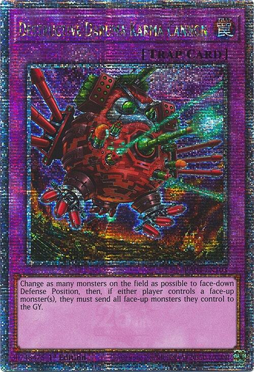 Destructive Daruma Karma Cannon [RA04-EN103] Quarter Century Secret Rare | Total Play