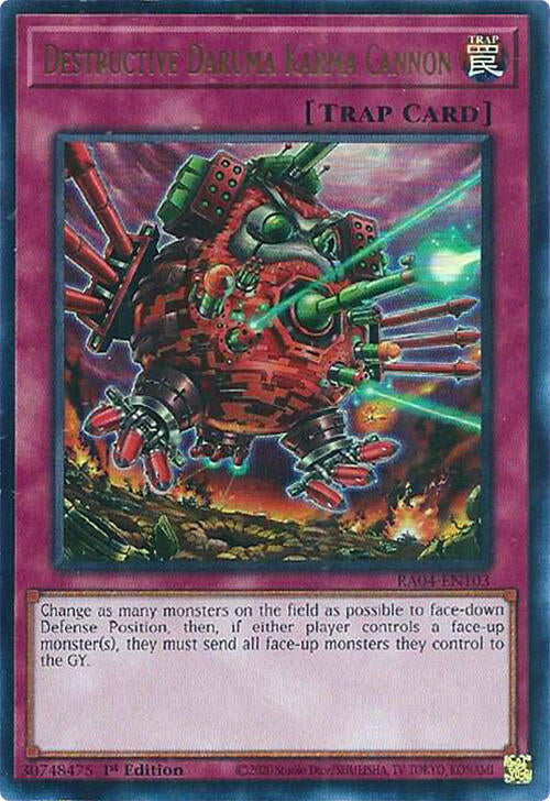 Destructive Daruma Karma Cannon [RA04-EN103] Ultra Rare | Total Play