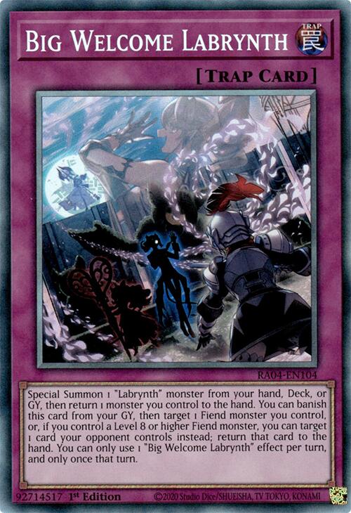 Big Welcome Labrynth [RA04-EN104] Prismatic Collector's Rare | Total Play