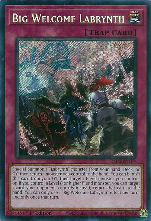 Big Welcome Labrynth [RA04-EN104] Secret Rare | Total Play