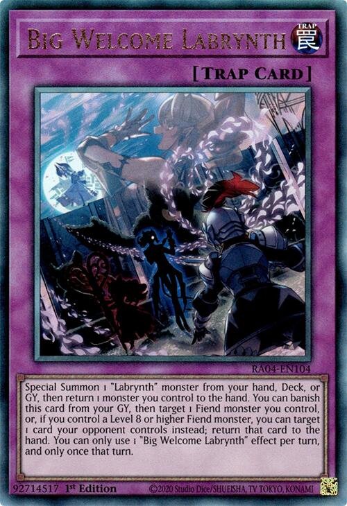 Big Welcome Labrynth [RA04-EN104] Prismatic Ultimate Rare | Total Play