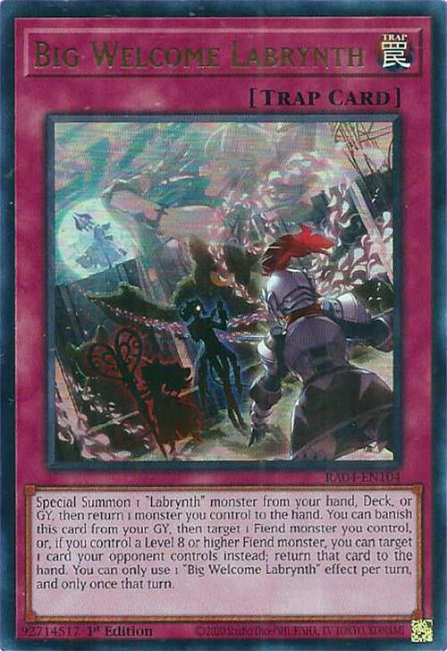 Big Welcome Labrynth [RA04-EN104] Ultra Rare | Total Play