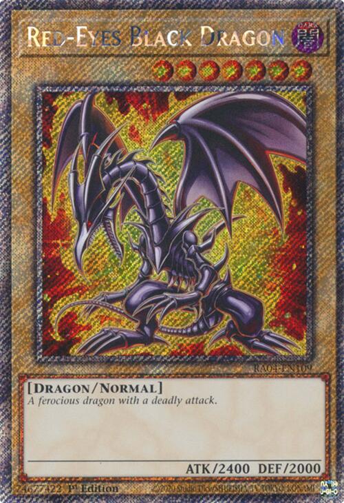 Red-Eyes Black Dragon (7th Art) [RA04-EN109] Platinum Secret Rare | Total Play