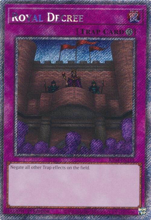 Royal Decree [RA04-EN113] Platinum Secret Rare | Total Play