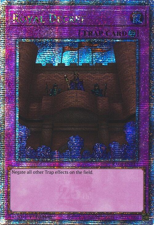 Royal Decree [RA04-EN113] Quarter Century Secret Rare | Total Play