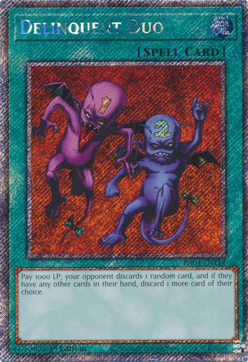 Delinquent Duo [RA04-EN114] Platinum Secret Rare | Total Play
