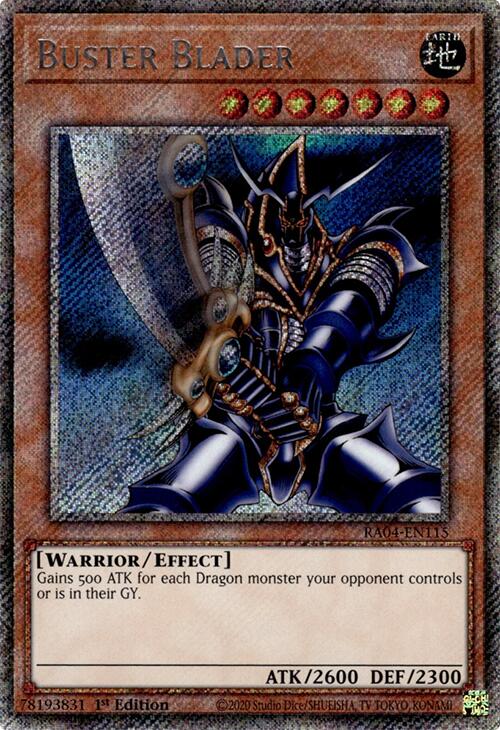 Buster Blader [RA04-EN115] Platinum Secret Rare | Total Play