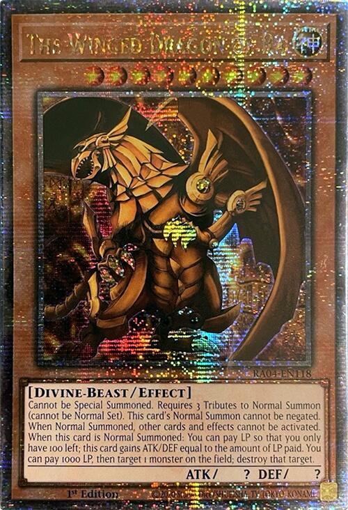 The Winged Dragon of Ra [RA04-EN118] Quarter Century Secret Rare | Total Play