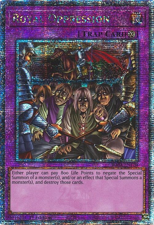 Royal Oppression [RA04-EN120] Quarter Century Secret Rare | Total Play