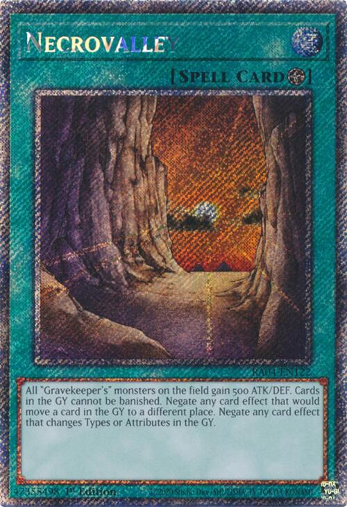 Necrovalley [RA04-EN122] Platinum Secret Rare | Total Play