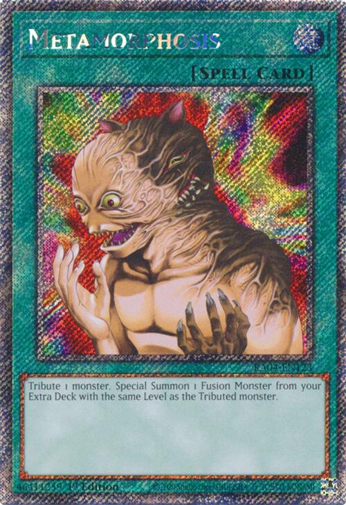 Metamorphosis [RA04-EN123] Platinum Secret Rare | Total Play