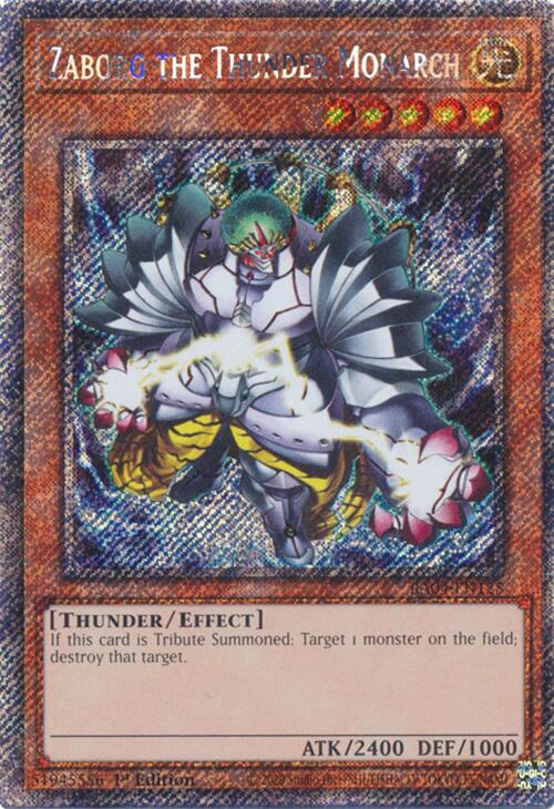 Zaborg the Thunder Monarch [RA04-EN125] Platinum Secret Rare | Total Play