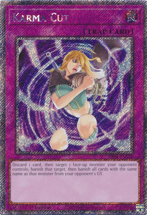 Karma Cut [RA04-EN128] Platinum Secret Rare | Total Play