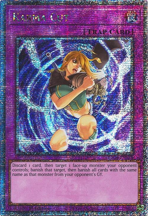 Karma Cut [RA04-EN128] Quarter Century Secret Rare | Total Play