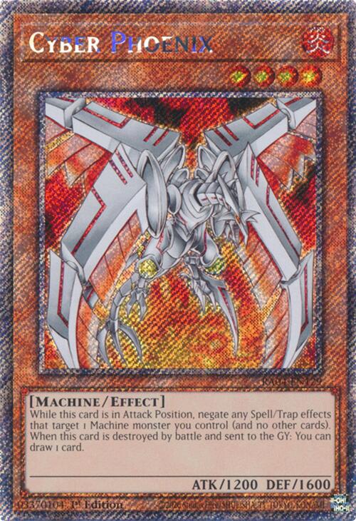Cyber Phoenix [RA04-EN129] Platinum Secret Rare | Total Play