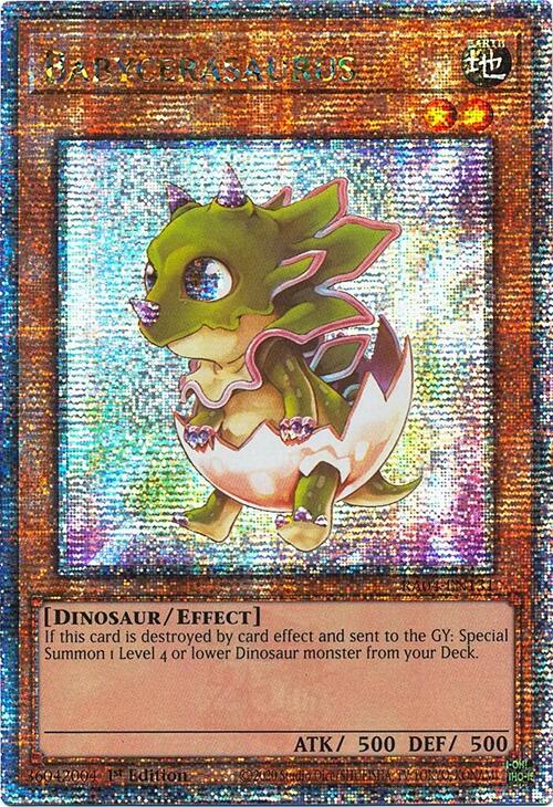 Babycerasaurus [RA04-EN131] Quarter Century Secret Rare | Total Play