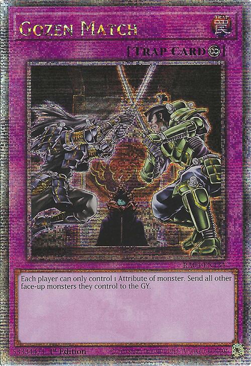 Gozen Match [RA04-EN134] Quarter Century Secret Rare | Total Play