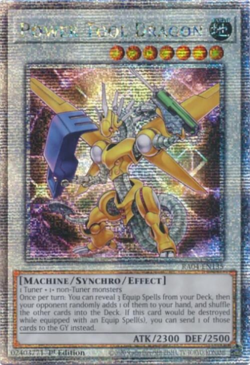 Power Tool Dragon [RA04-EN135] Quarter Century Secret Rare | Total Play