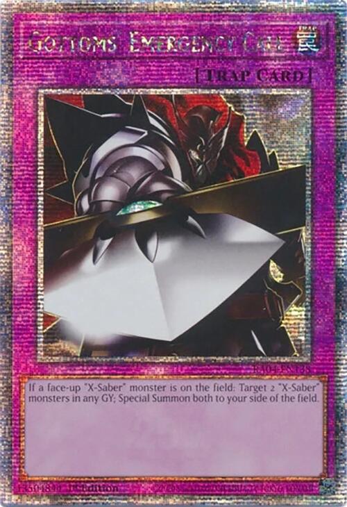 Gottoms' Emergency Call [RA04-EN138] Quarter Century Secret Rare | Total Play