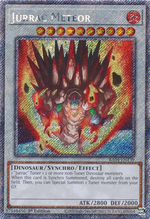 Jurrac Meteor [RA04-EN139] Platinum Secret Rare | Total Play