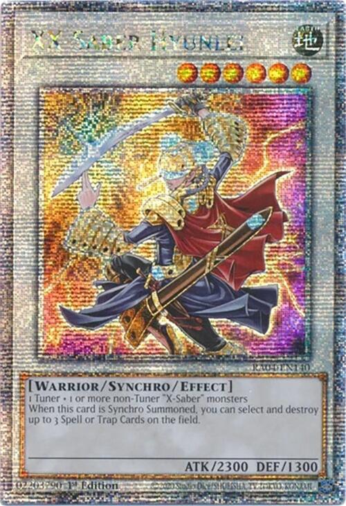 XX-Saber Hyunlei [RA04-EN140] Quarter Century Secret Rare | Total Play