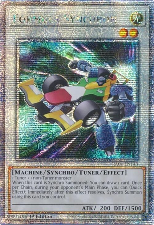 Formula Synchron [RA04-EN143] Quarter Century Secret Rare | Total Play