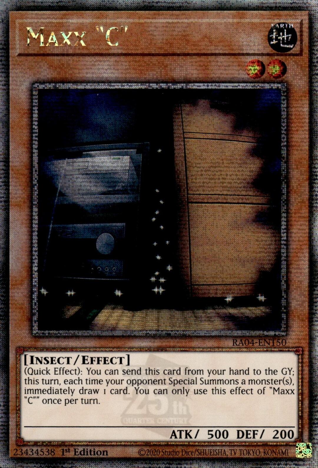 Maxx "C" [RA04-EN150] Quarter Century Secret Rare | Total Play