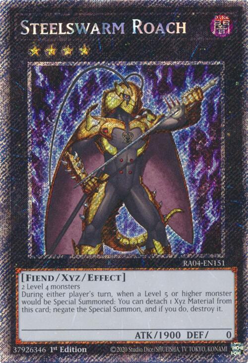 Steelswarm Roach [RA04-EN151] Platinum Secret Rare | Total Play