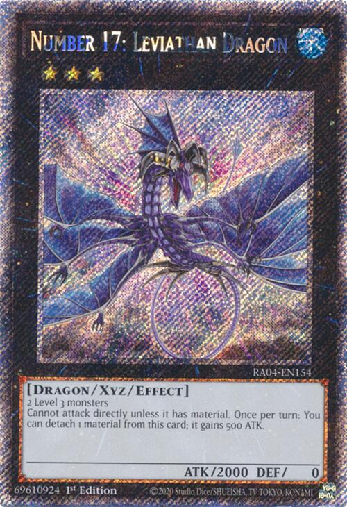 Number 17: Leviathan Dragon [RA04-EN154] Platinum Secret Rare | Total Play