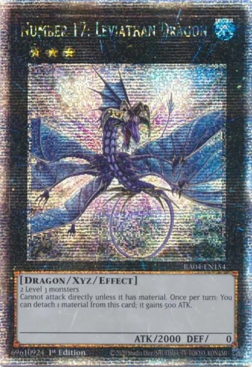 Number 17: Leviathan Dragon [RA04-EN154] Quarter Century Secret Rare | Total Play