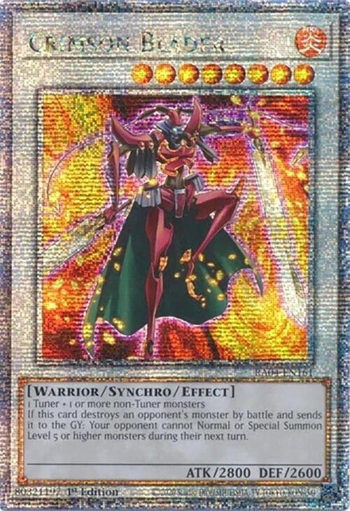 Crimson Blader [RA04-EN161] Quarter Century Secret Rare | Total Play