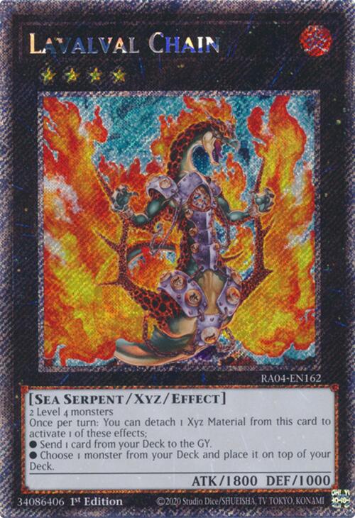 Lavalval Chain [RA04-EN162] Platinum Secret Rare | Total Play