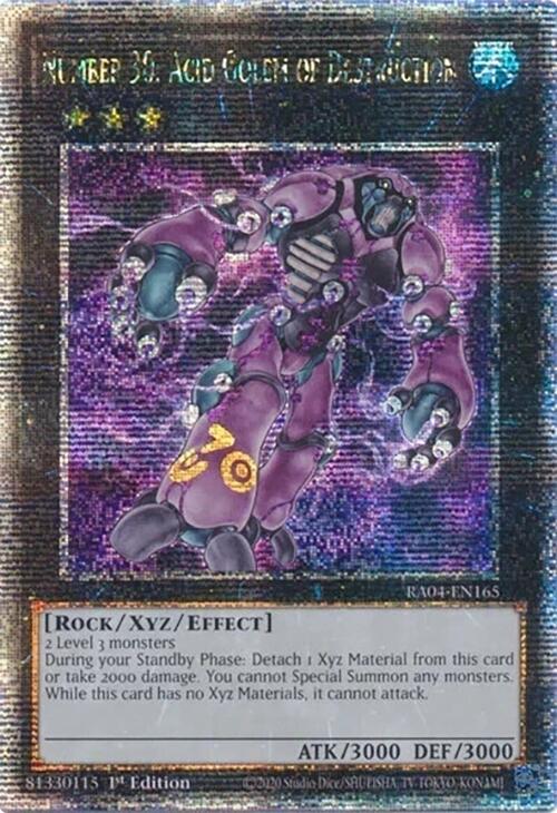Number 30: Acid Golem of Destruction [RA04-EN165] Quarter Century Secret Rare | Total Play