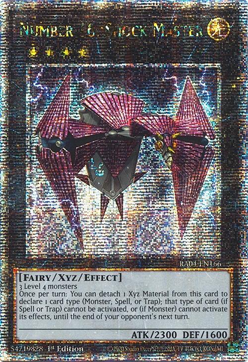 Number 16: Shock Master [RA04-EN166] Quarter Century Secret Rare | Total Play