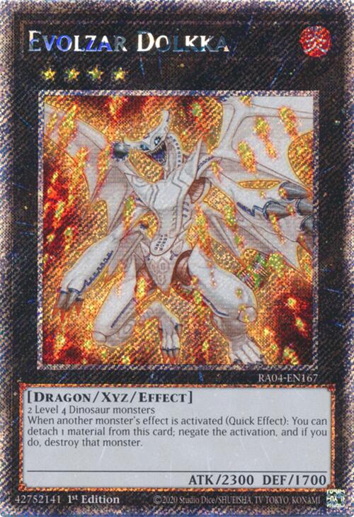 Evolzar Dolkka [RA04-EN167] Platinum Secret Rare | Total Play