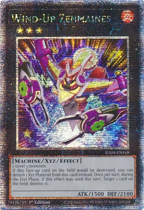 Wind-Up Zenmaines [RA04-EN168] Quarter Century Secret Rare | Total Play