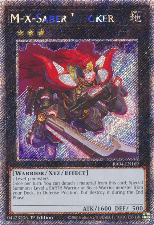 M-X-Saber Invoker [RA04-EN169] Platinum Secret Rare | Total Play