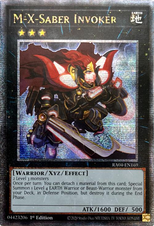 M-X-Saber Invoker [RA04-EN169] Quarter Century Secret Rare | Total Play