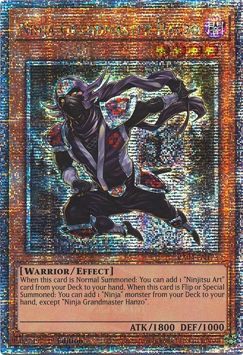 Ninja Grandmaster Hanzo [RA04-EN173] Quarter Century Secret Rare | Total Play